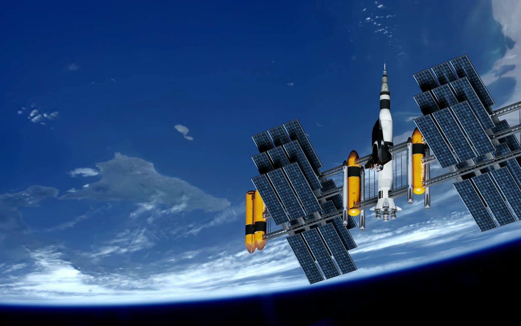 8k hdr 太空空间站俯瞰地球_ dolby atmos_4k