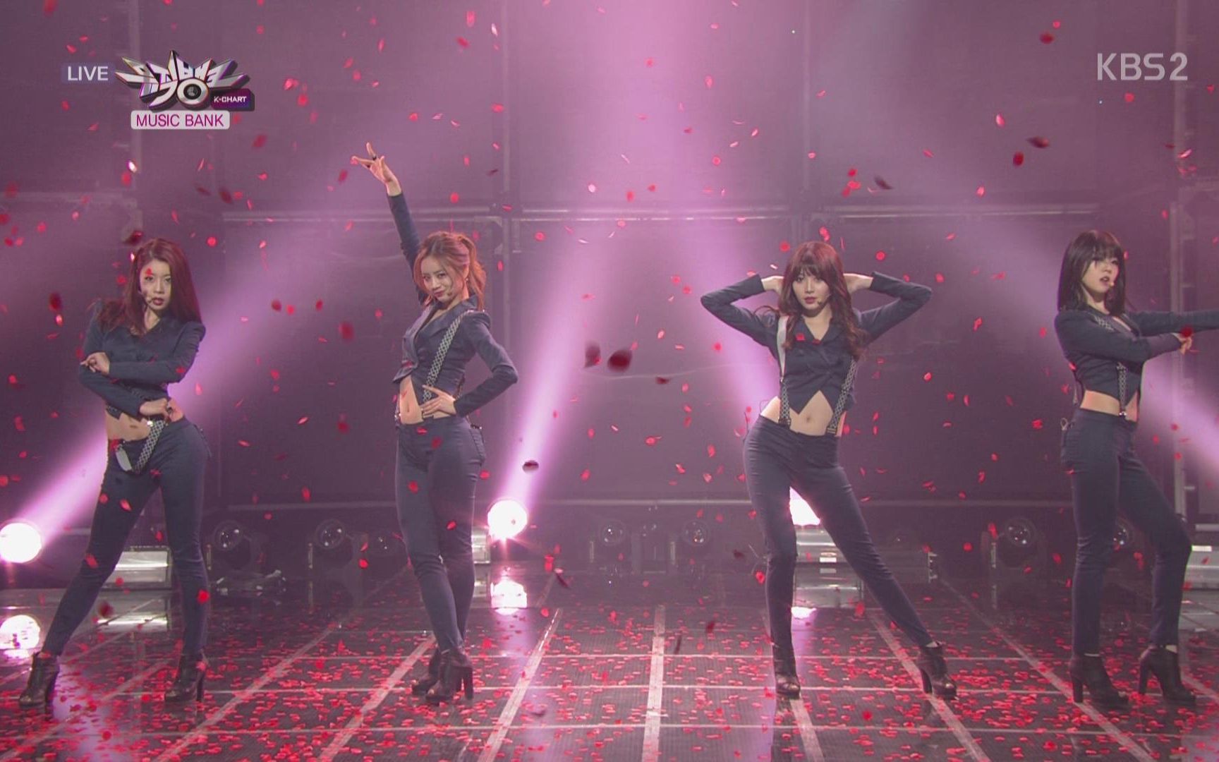 girlsdayexpectation期待帅气性感背带舞打歌现场20130412kbs音乐银行