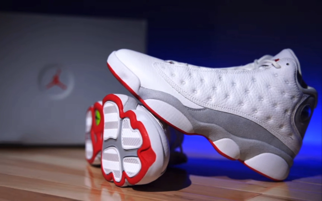 air jordan 13 wolf grey 狼灰 aj13 白灰红|weartester