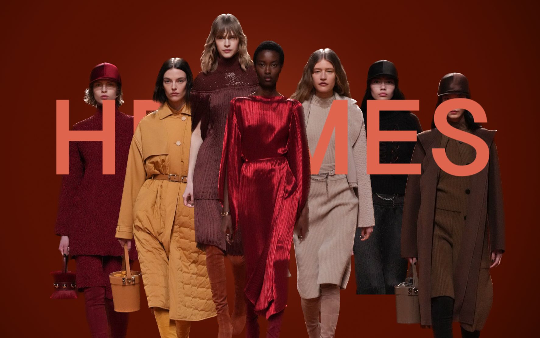 [图]红棕将是新趋势？| 爱马仕2023秋冬女装秀场 Hermès Women's autumn-winter 2023