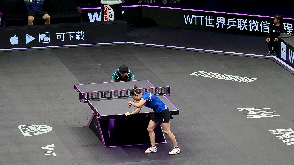 莎姐的神仙球#孙颖莎 #wtt重庆冠军赛 #比赛现场 cr琪琪酱