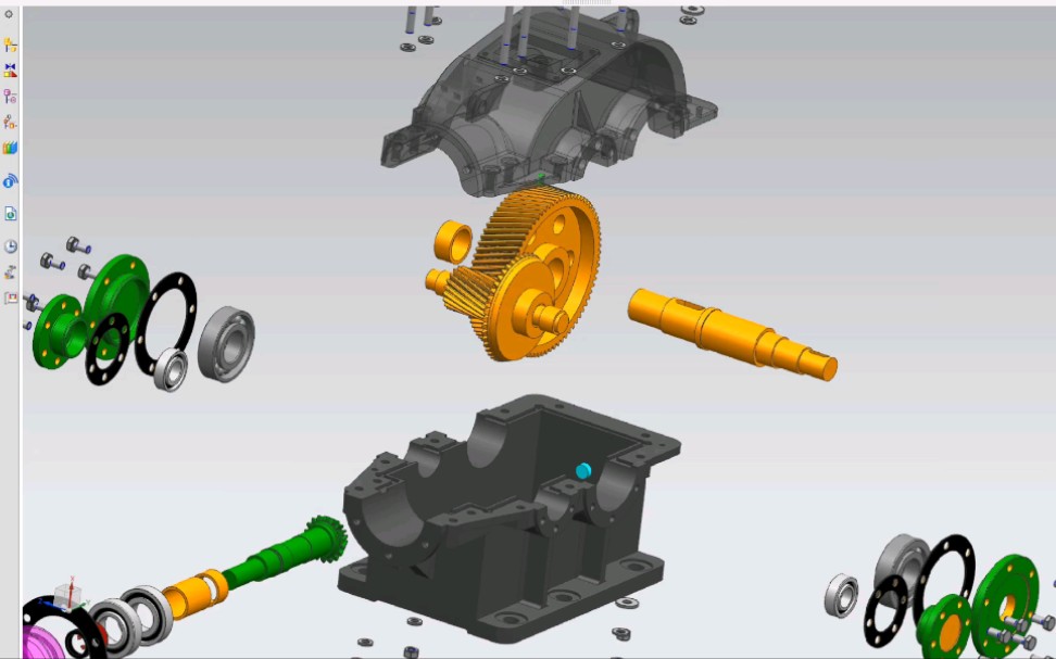 [ug装配爆炸动图]ug建模 装配 爆炸图 爆炸动图制作