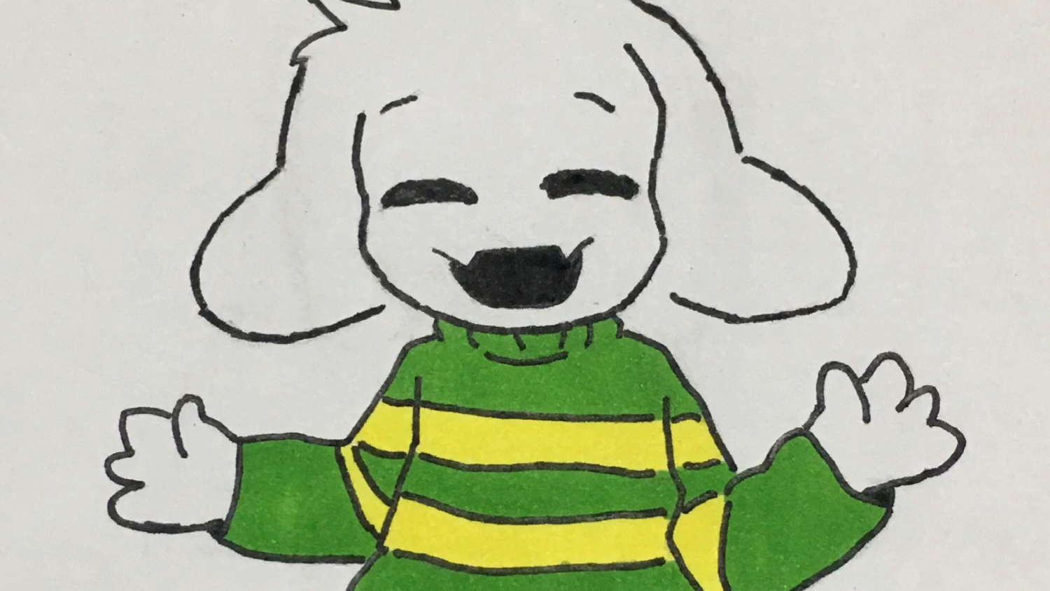 随手画了只asriel
