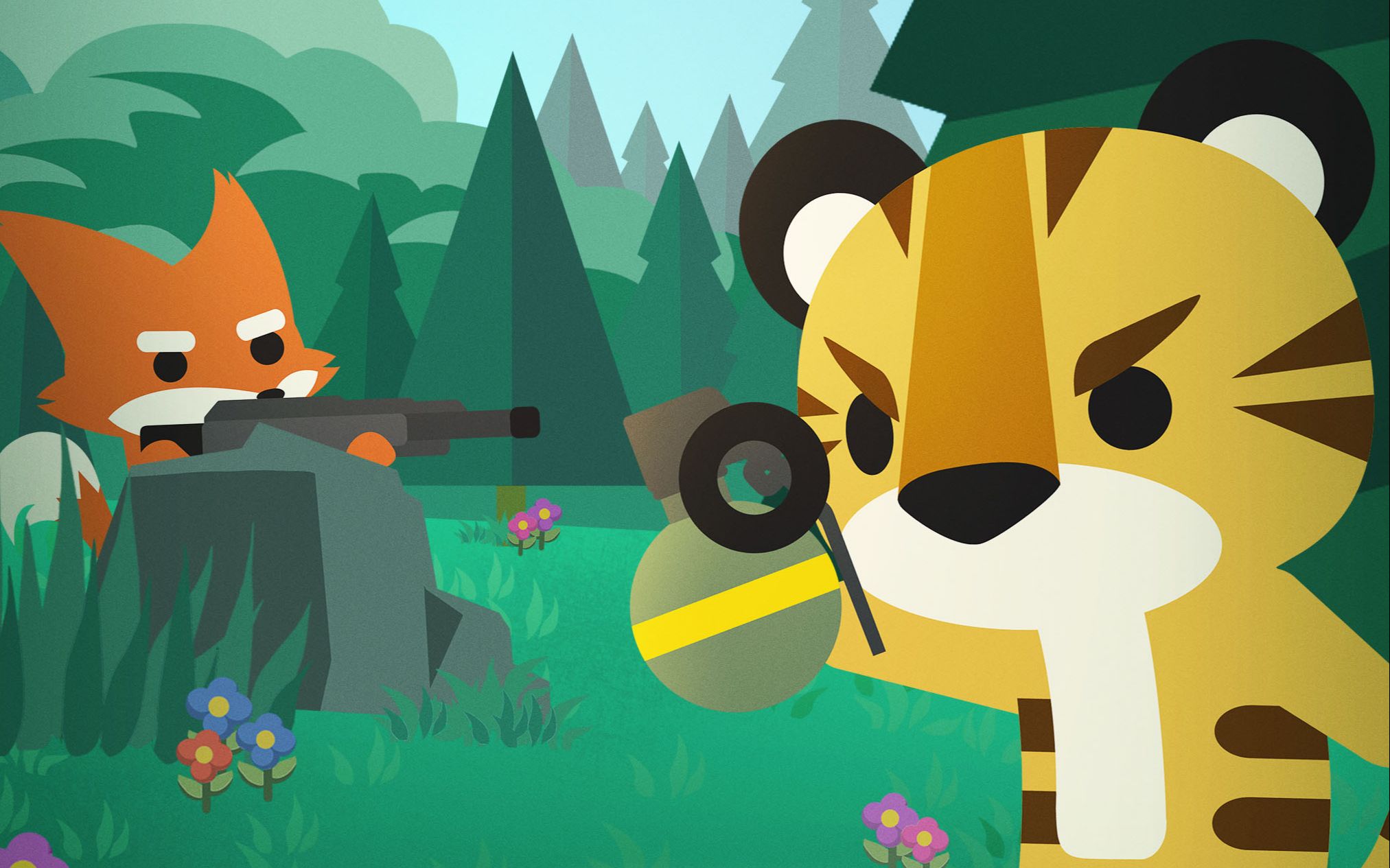 【超级动物大逃杀】画风可爱的2d大逃杀_哔哩哔哩_bilibili