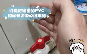 Download Video: 谁见过PVC球阀开关中心滋水的。没错，这就是球阀的密封圈老化有裂缝导致漏水了。