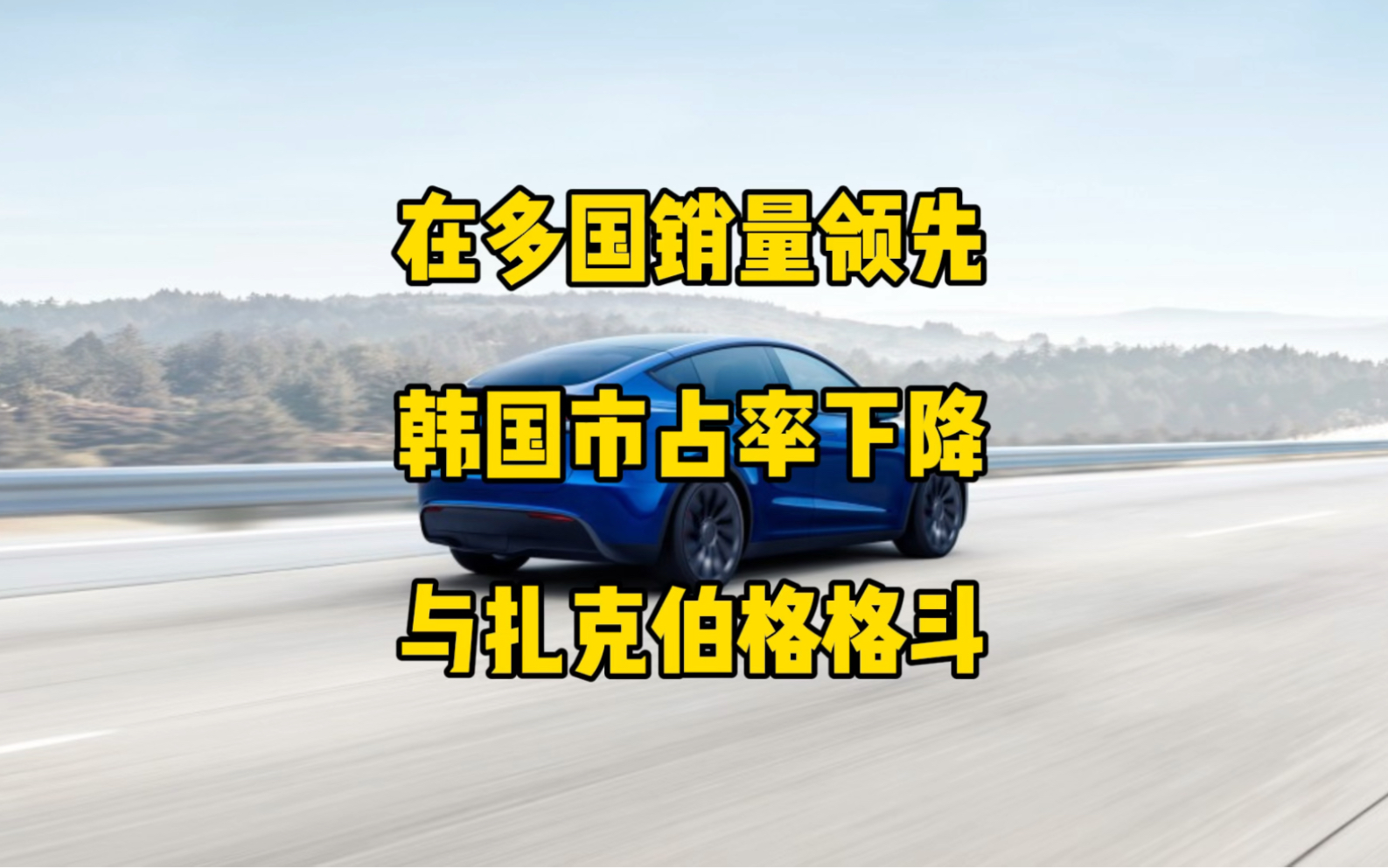 特斯拉每日资讯:在泰国、冰岛、瑞典等国家销量领先,但是在韩国市占率下降.马斯克称与扎克伯格的格斗将在X平台直播,SpaceX宣布完成booster 9的...