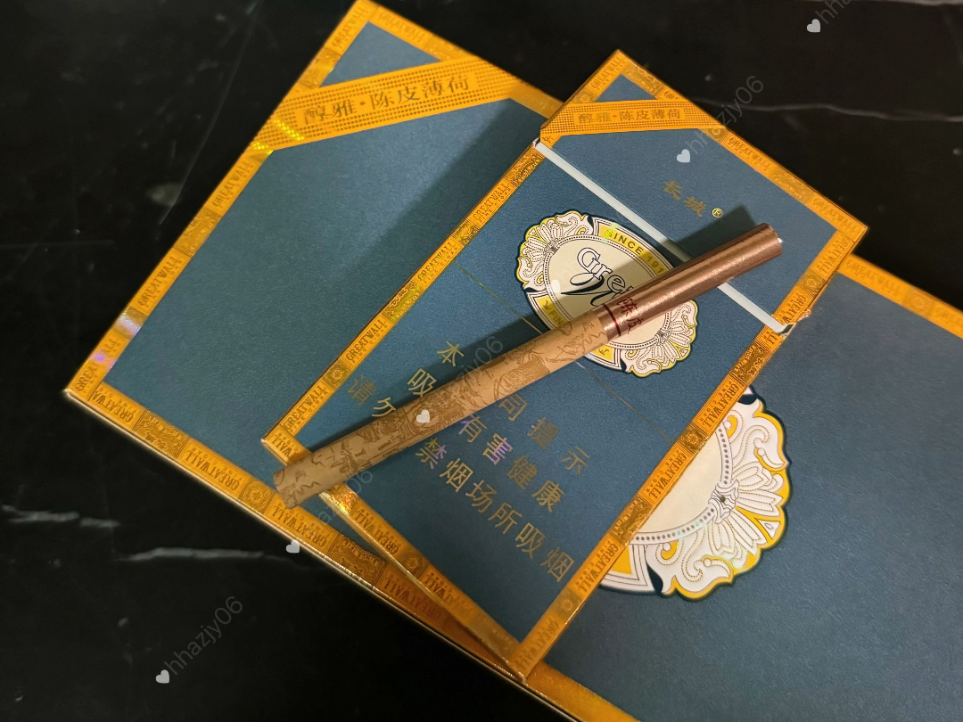 长城薄荷味香烟图片