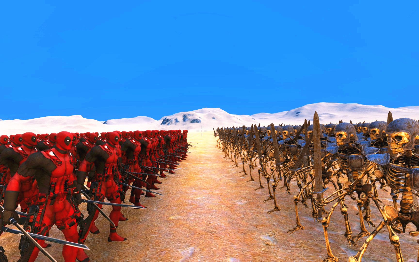 史诗战争模拟器200死侍对战1000骷髅士兵谁能取胜