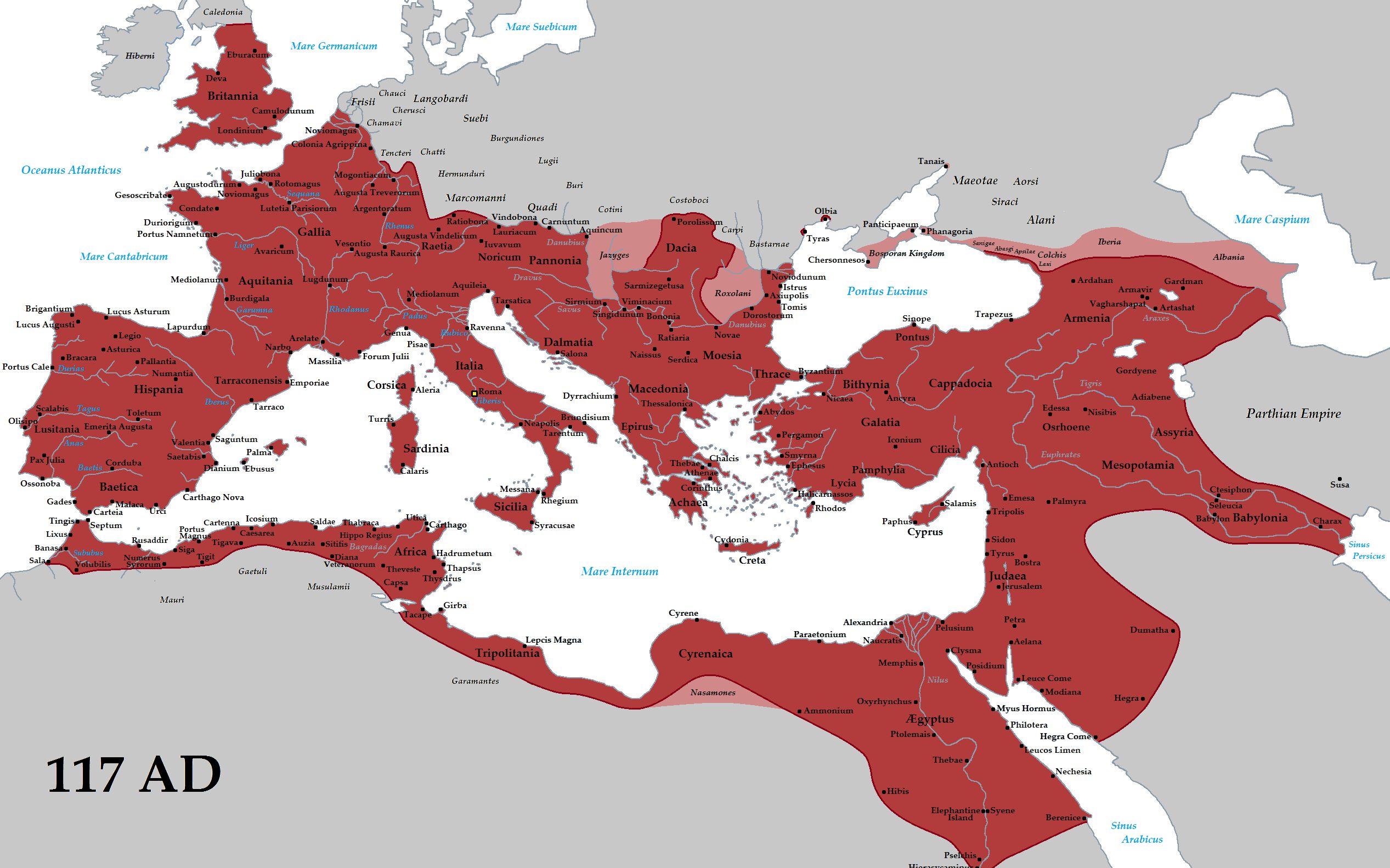 罗马帝国最大版图面积图片