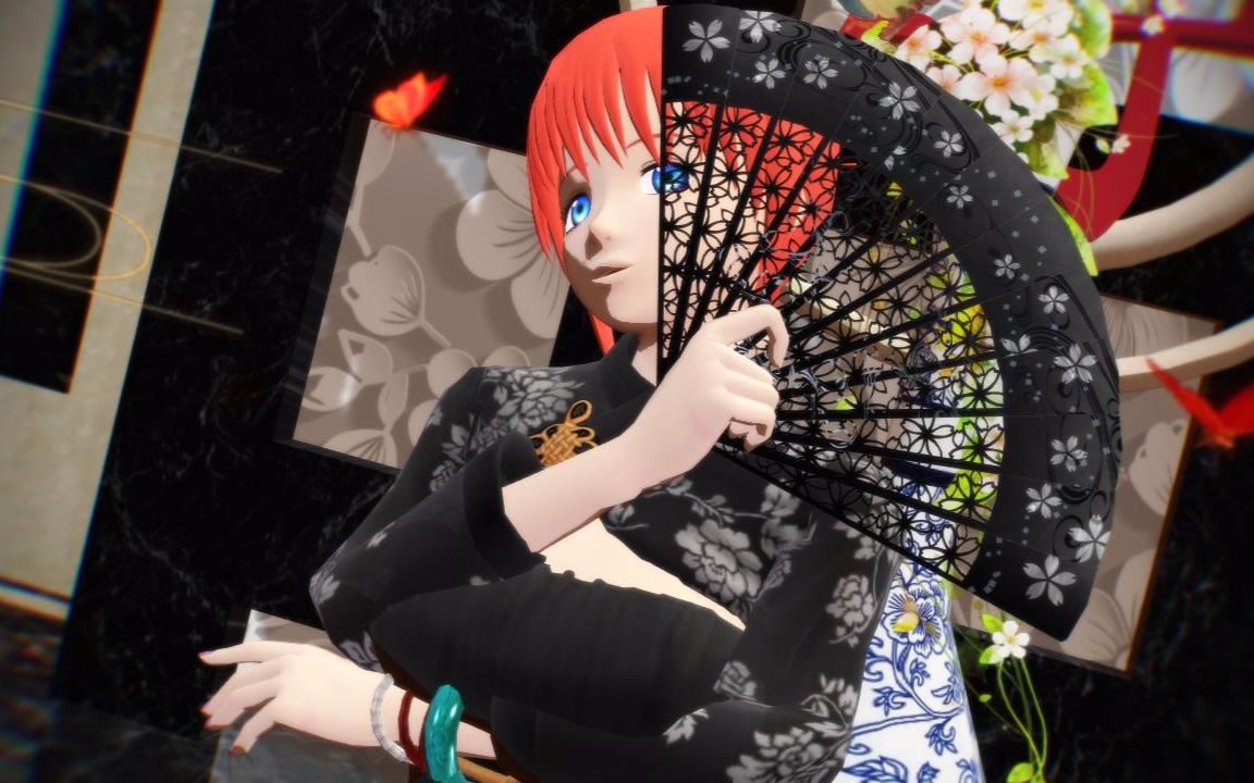 【银魂mmd】神乐~执扇起舞极乐净土