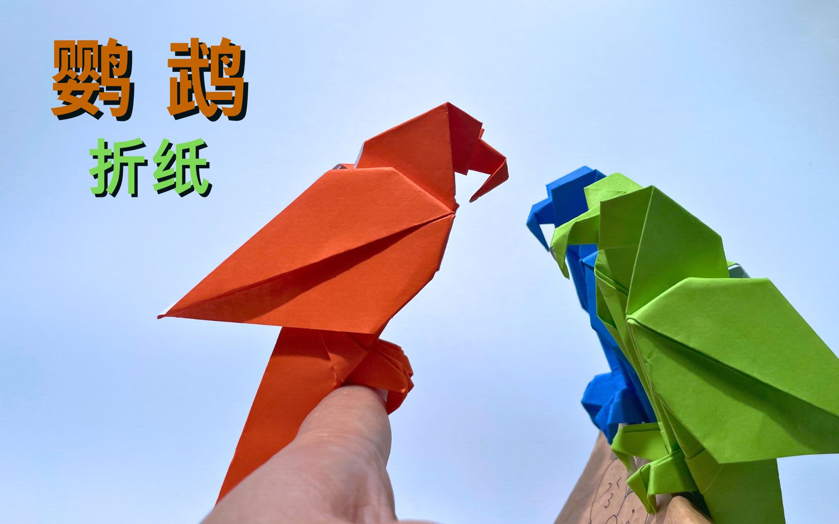 鹦鹉折纸详细教程