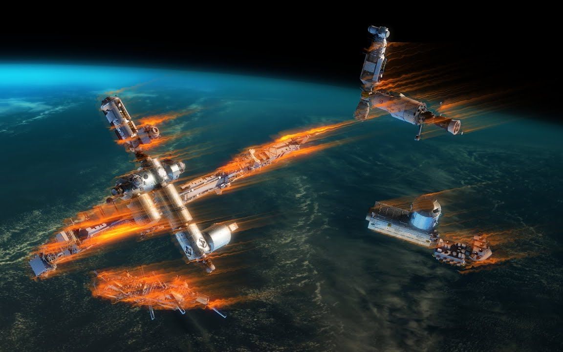 国际空间站总有一天会陨落.cg动画