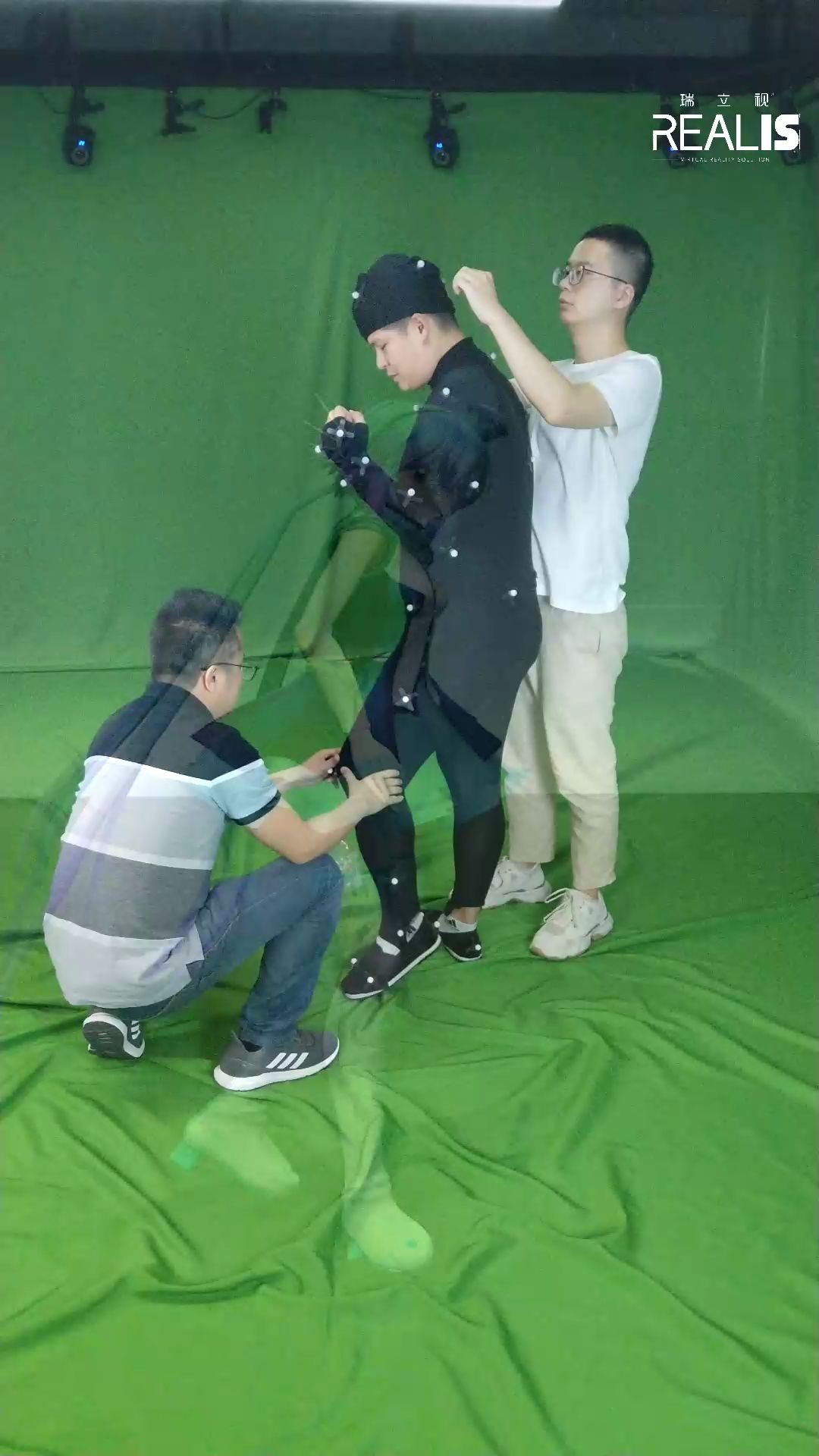 虚拟偶像项目测试幕后瑞立视动作捕捉