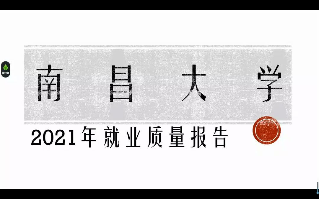 南昌大学2021年就业质量报告哔哩哔哩bilibili