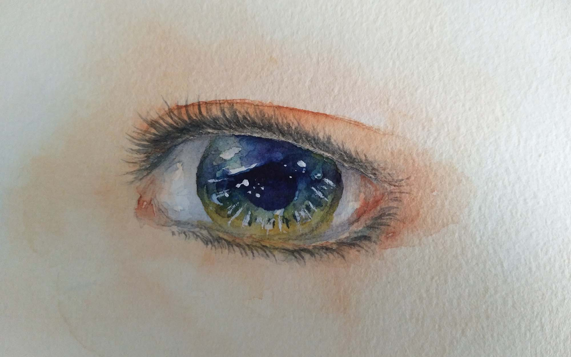 眼睛水彩教程原倍速