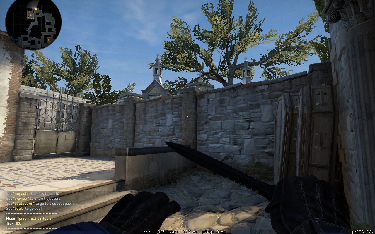 【cs:go】inferno b区教堂近点自助ct回防闪光