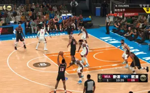 下载视频: NBA2K22&13迈阿密热火队VS12纽约尼克斯队热火三巨头VS安东尼小斯