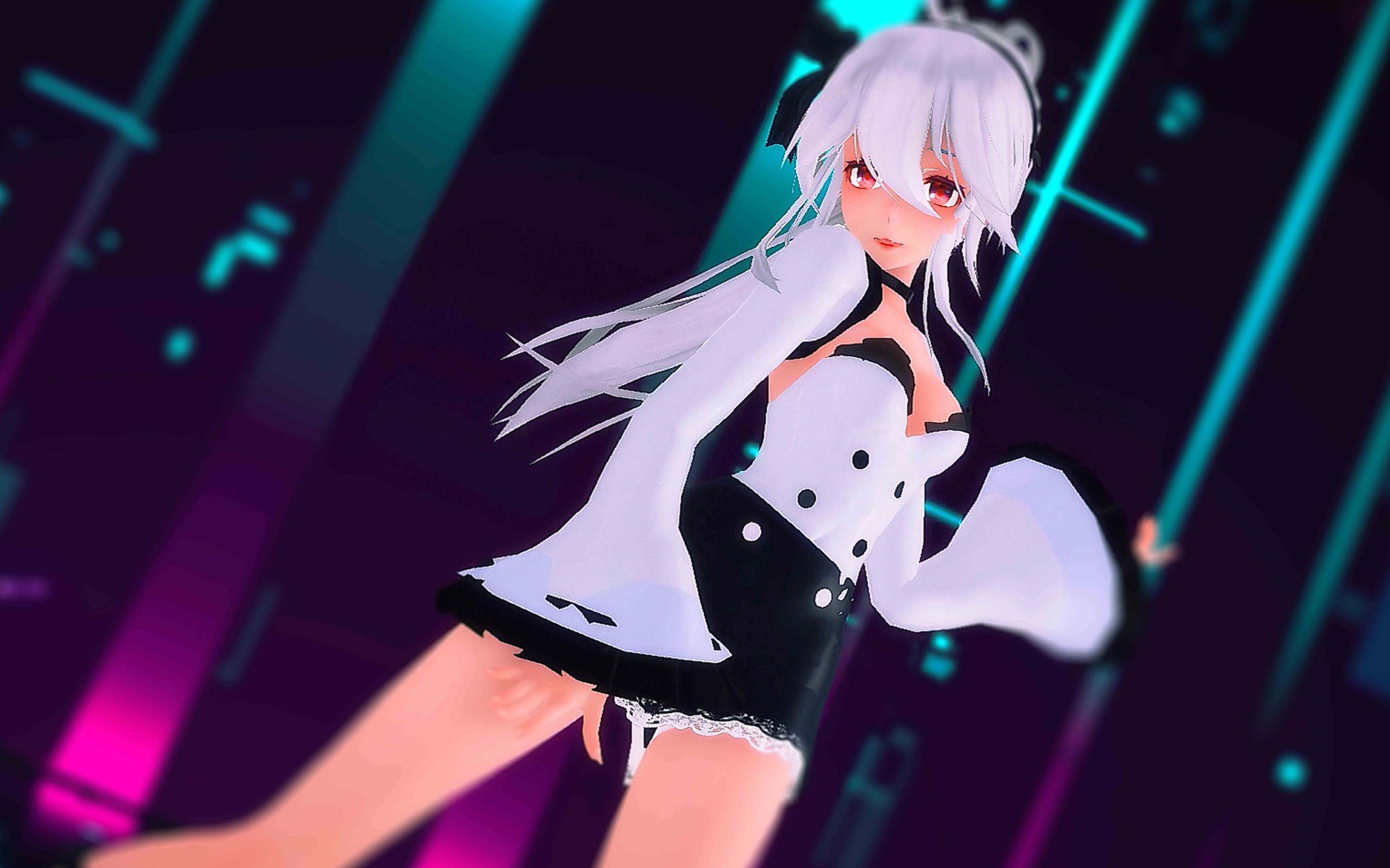 【弱音 ハク73b&w】用满是汗水的手73呐……紧抱住我吧