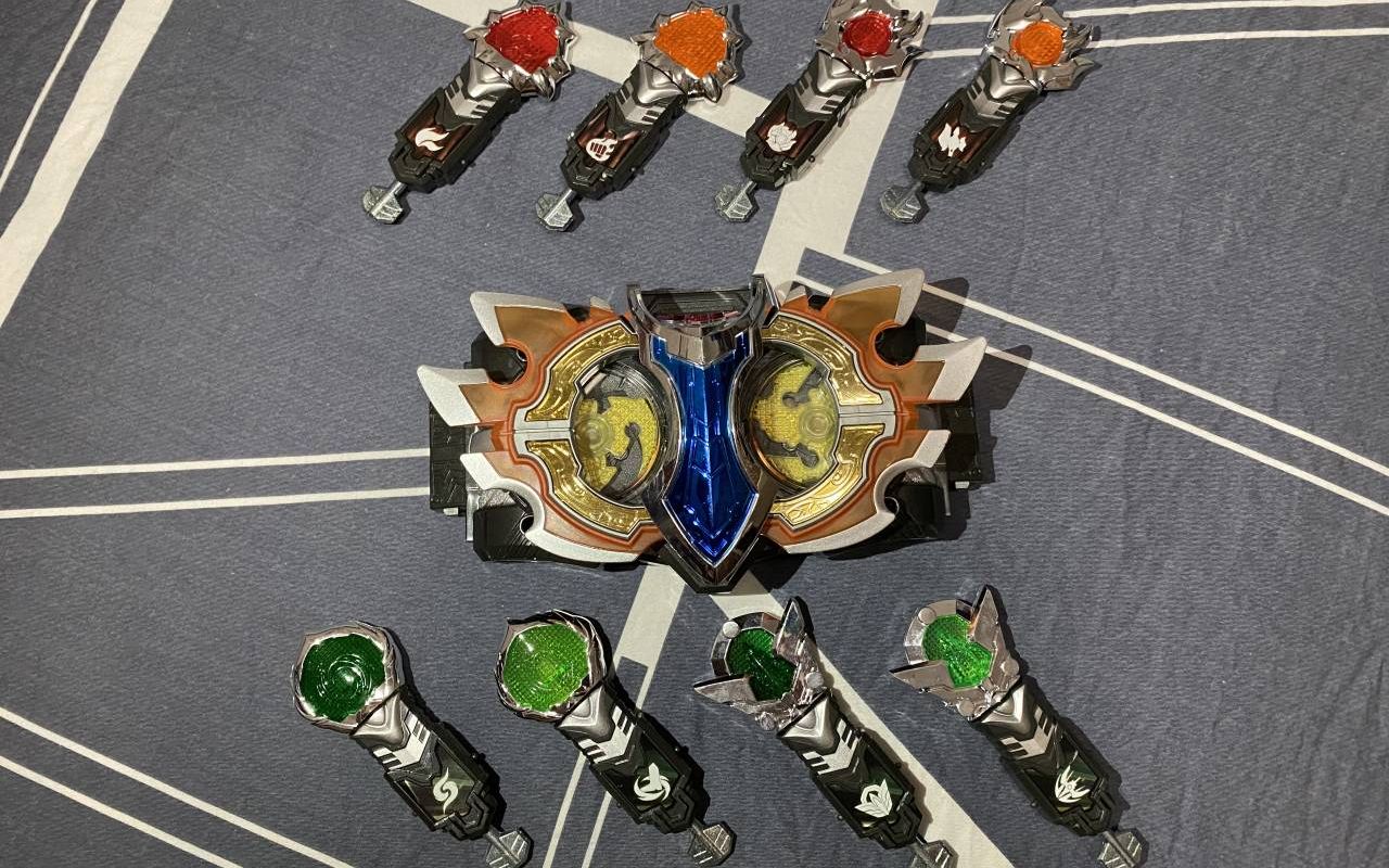 (内含梦 幻 联 动)铠甲勇士拿瓦 日之铠甲全套钥匙联动