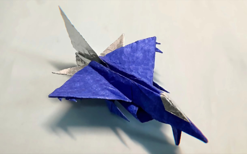 怎么折战斗飞机 B站