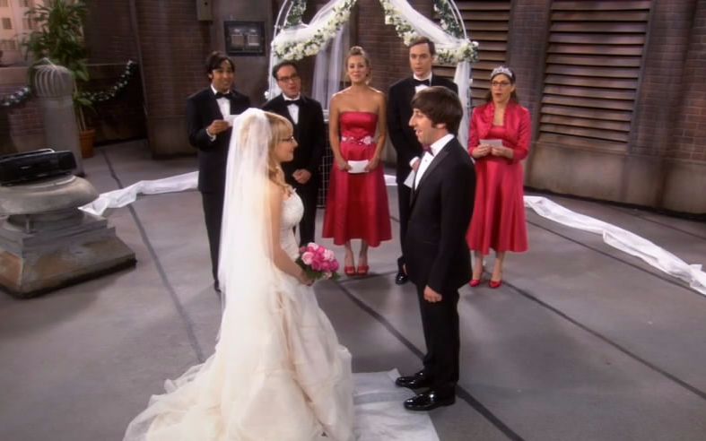 《生活大爆炸》-五人对霍华德和伯纳黛特超有爱的结婚致辞_哔哩哔哩