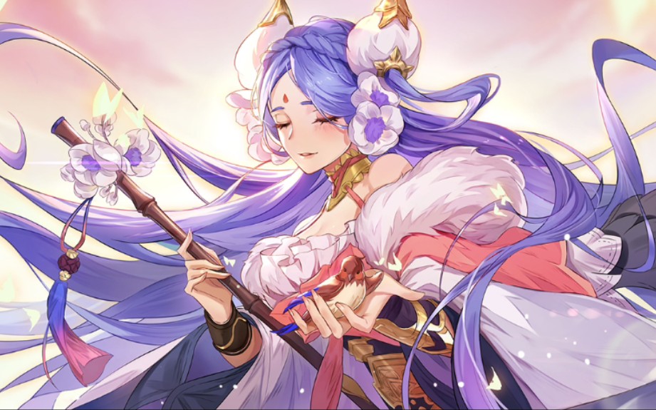 活动作品三国志幻想大陆蔡文姬插画语音