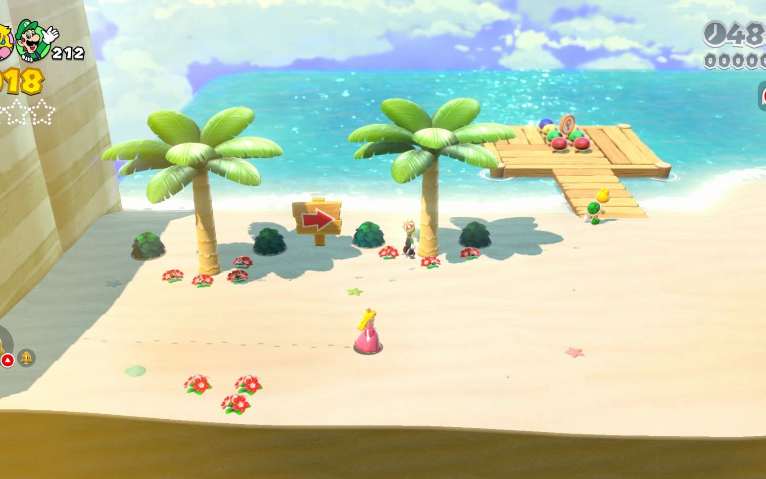 马里奥3d世界阳光海滩图片