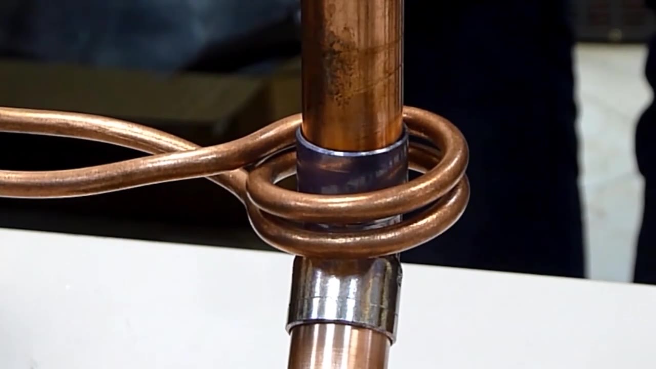 杰亦富感应加热电源的铜管钎焊应用