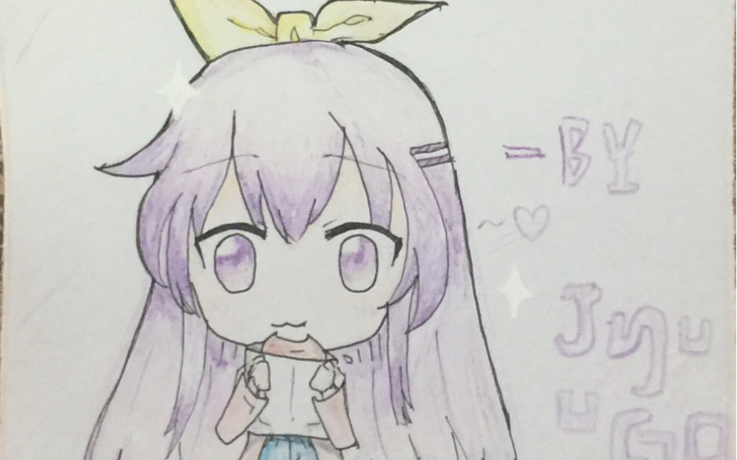 (原创手绘)q版夜刀神十香