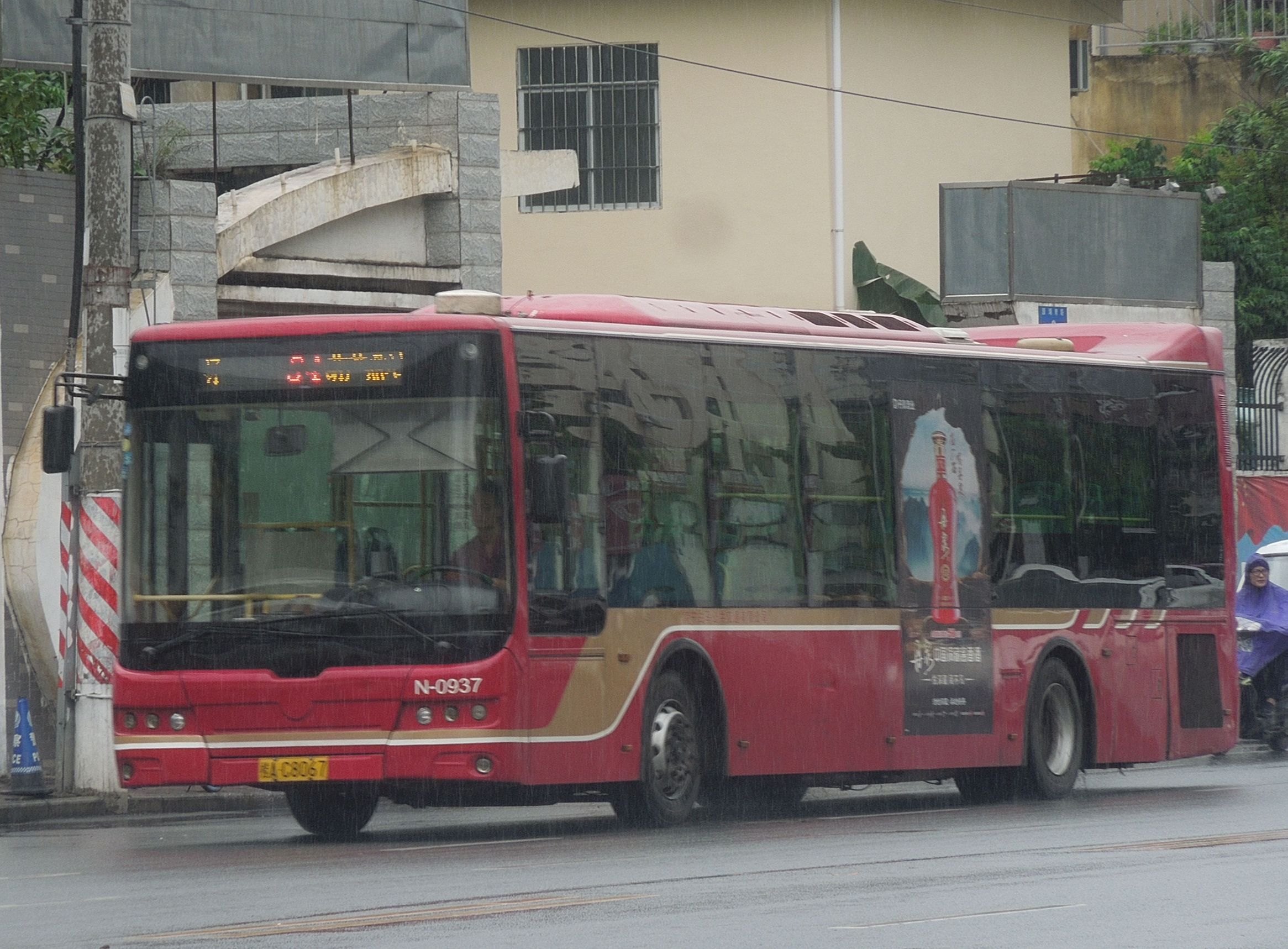 南宁白马公交34路凯伦纯戴佳琪报站