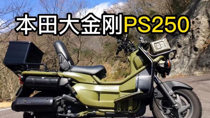 你没见过的本田大踏板ps250,又叫祖玛大金刚,快递外卖的好帮手