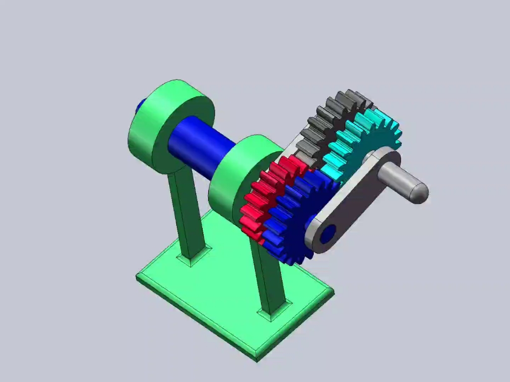 双齿轮传动机构