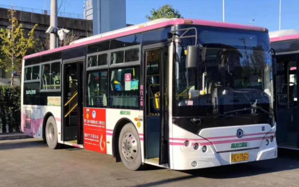 (閔行客運)上海七寶2路公交車申龍slk6909us55運行實錄(華寶路(上客站