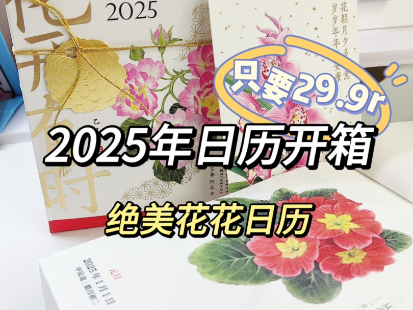 【2025年日历开箱】性价比超高的日历!纯种草!哔哩哔哩bilibili