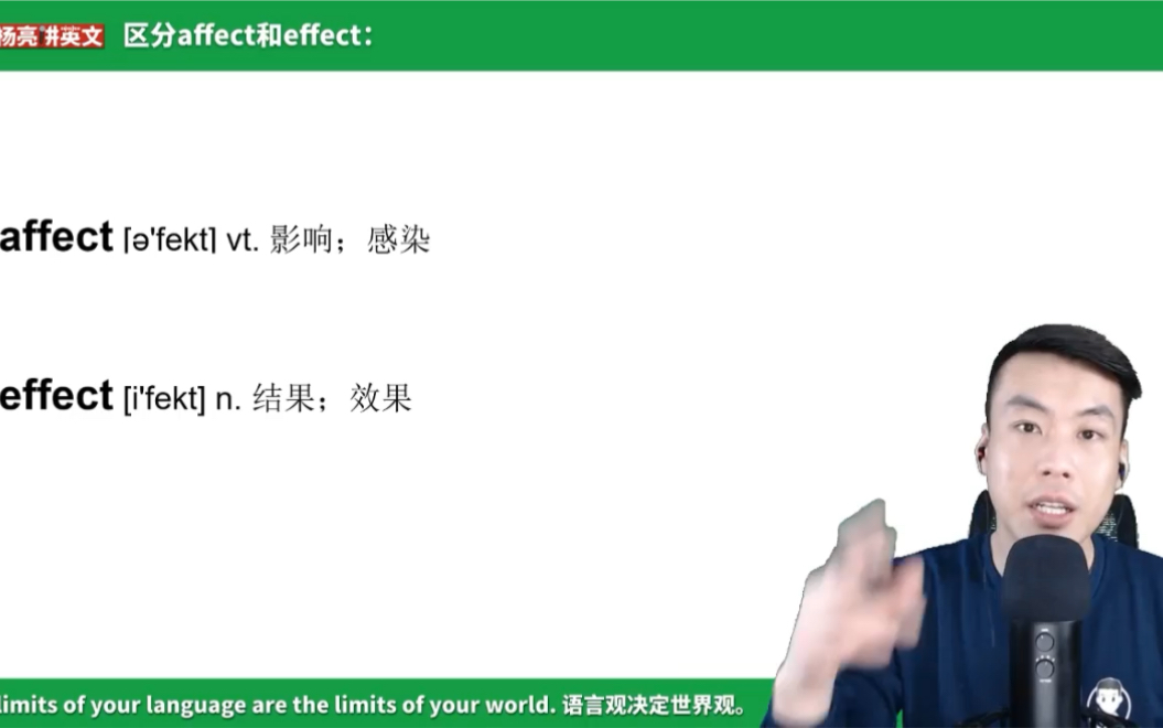 杨亮讲单词 E323: 如何区分affect和effect?哔哩哔哩bilibili