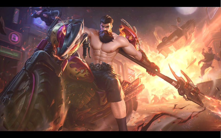 王者荣耀清凉装更衣室——关羽·赤影疾锋,典藏皮肤,峡谷机车男,最帅