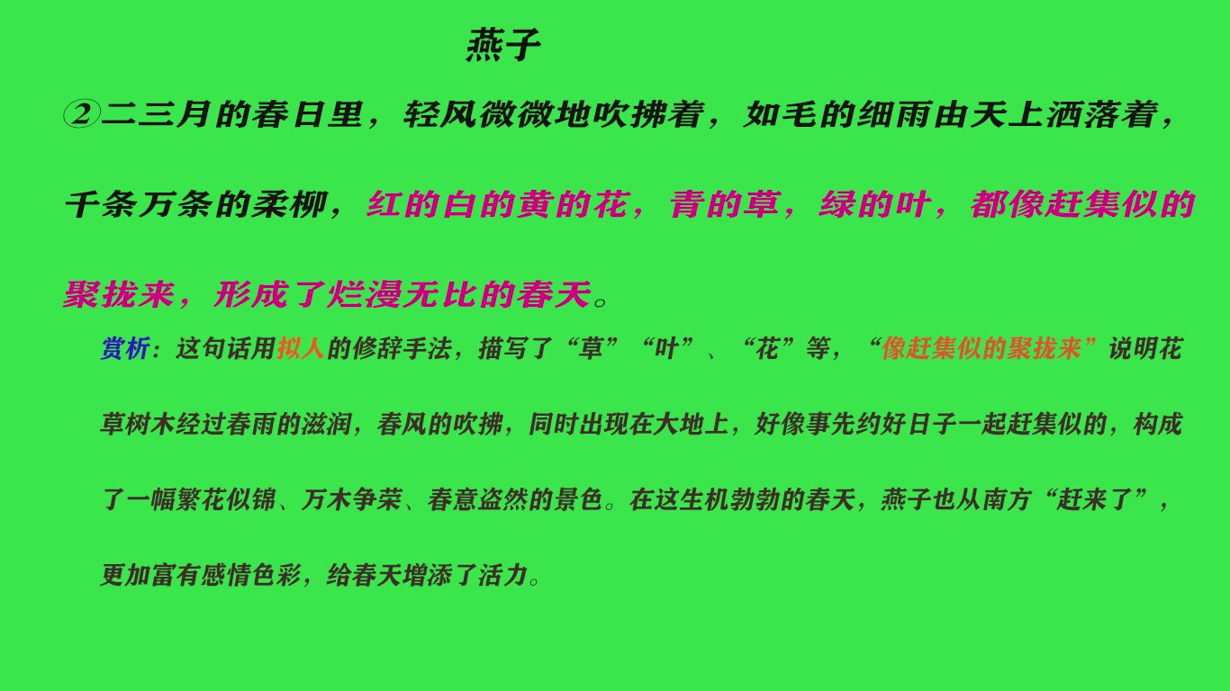 部编人教版小学语文三年级下册同步教程《燕子》课文讲解哔哩哔哩bilibili