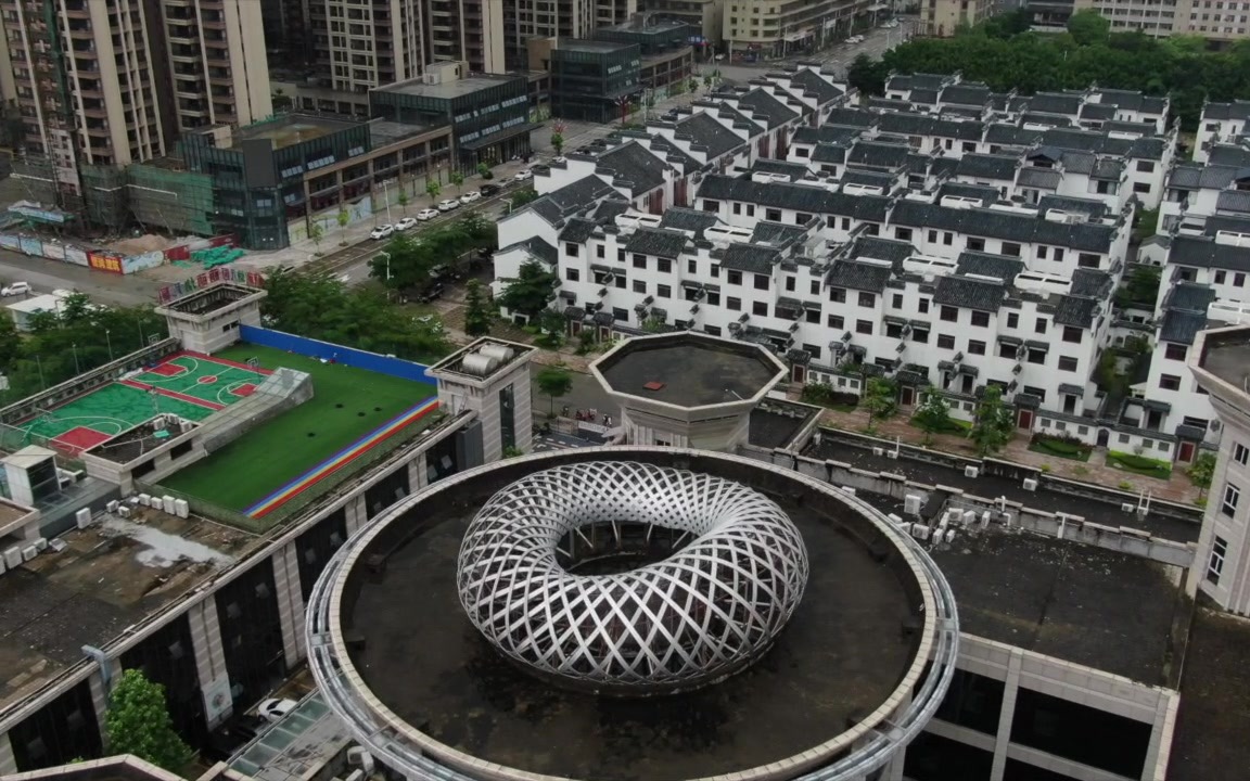 雨后航拍揭东人民广场