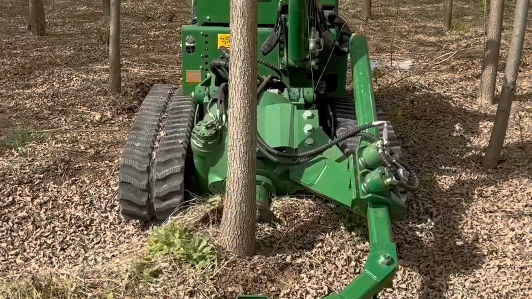 好马克挖树机挖树服务进行