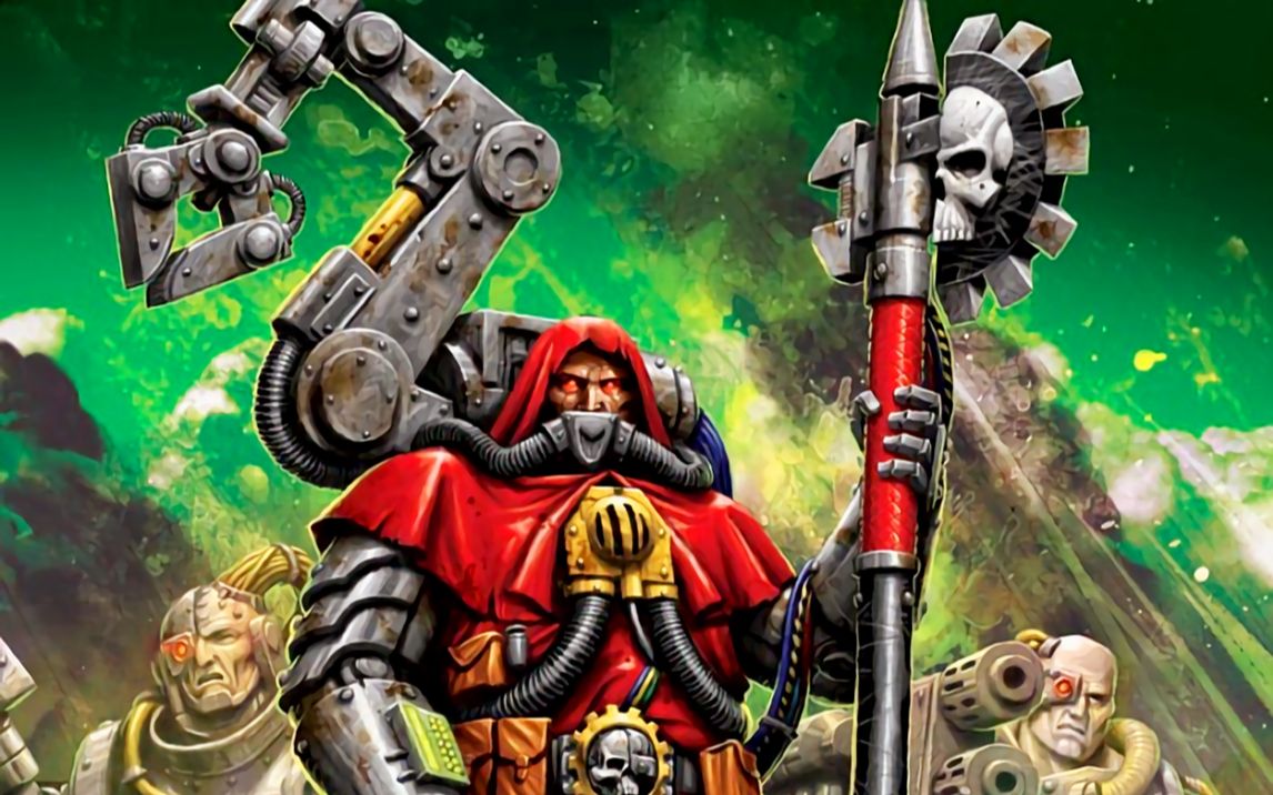 机械牧师在哥特战争前为护教军进行正能量洗脑时突发意外(审判庭警告)