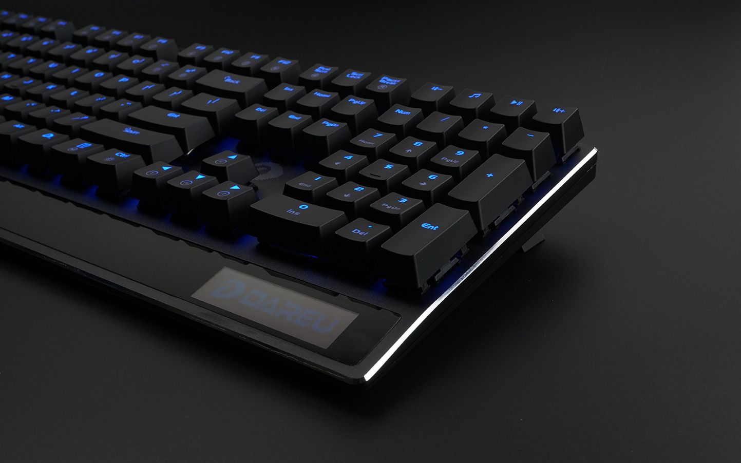 自带lcd屏幕达尔优ek825机械键盘上手视频