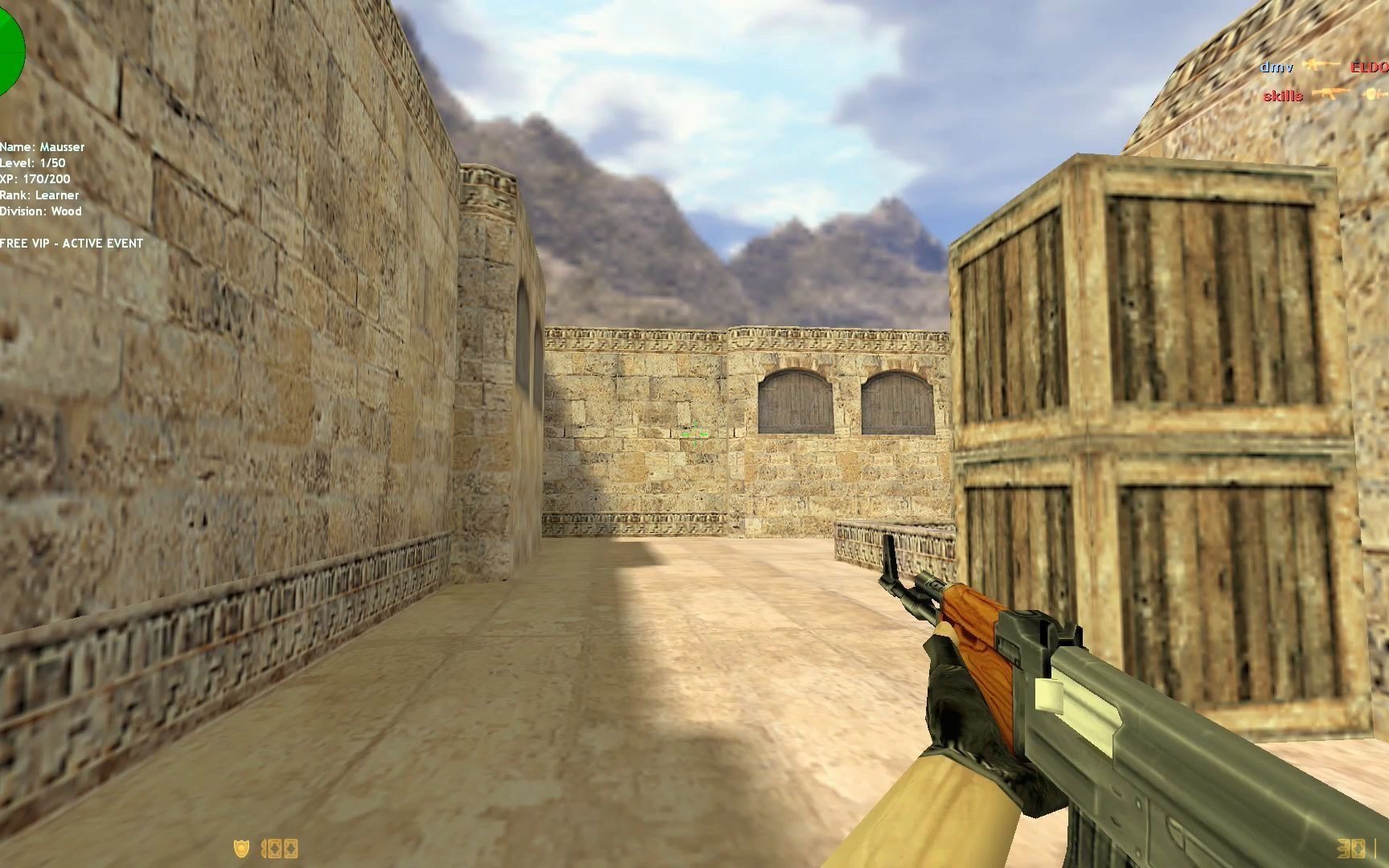 【cs1.6】counter-strike 1.6 de_dust2 地图 #游戏 #fps
