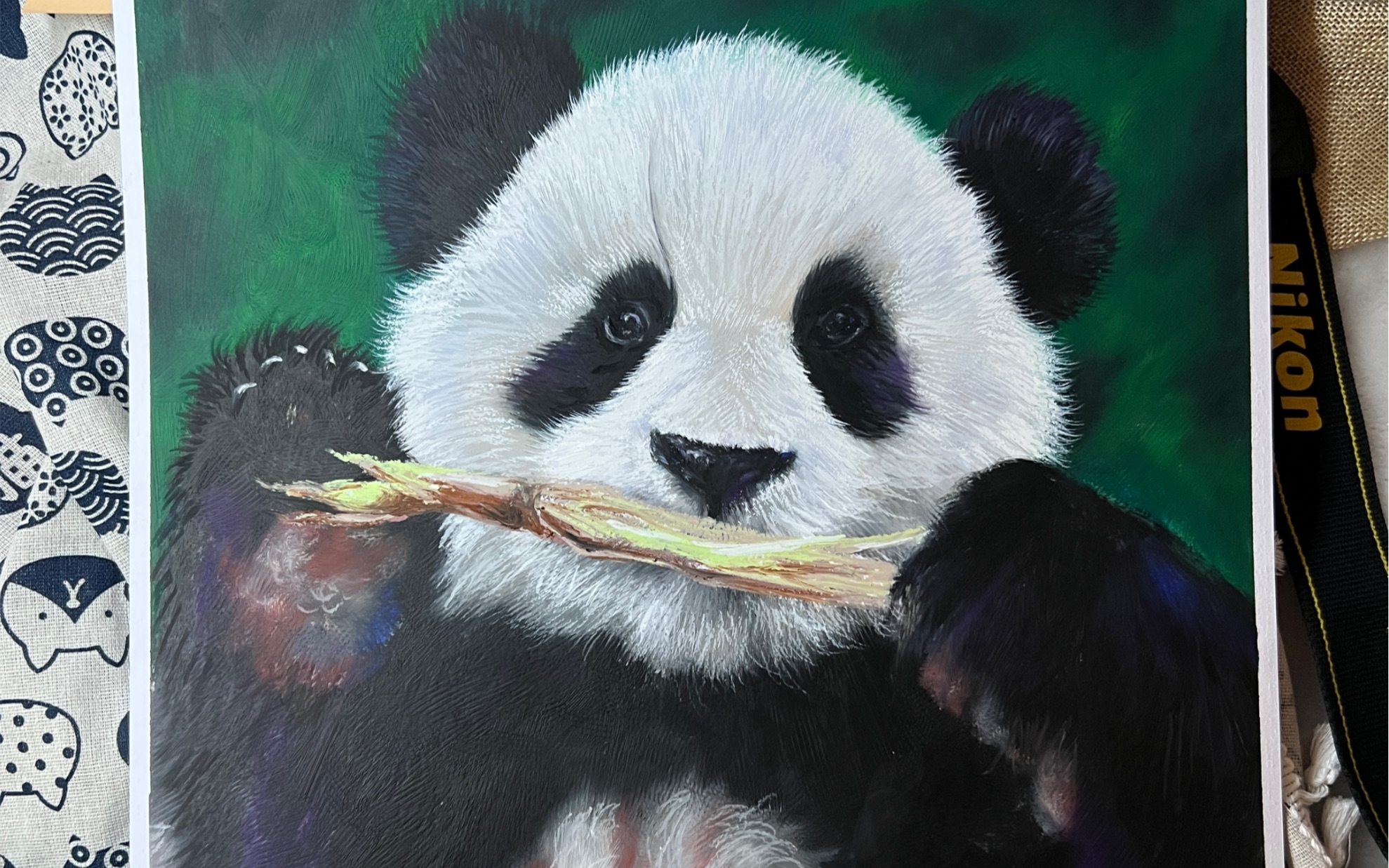 活动  油画棒|熊猫