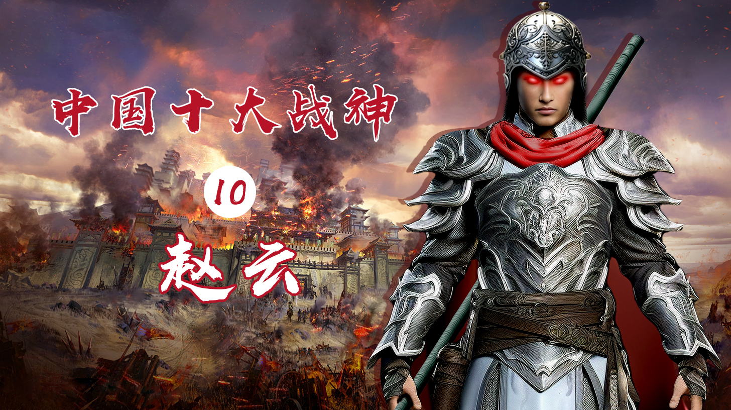 中国十大战神系列之第十位赵云,白马银枪常胜将军常山赵子龙