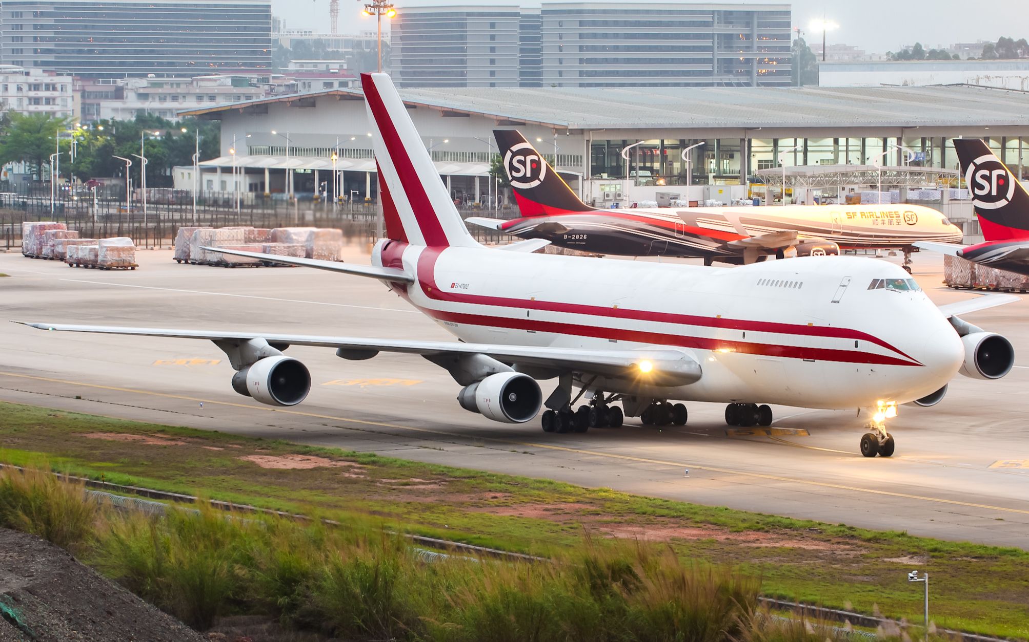 【航空】Aerostan航空波音747251B(SF)货机于广州白云国际机场推出开车哔哩哔哩bilibili