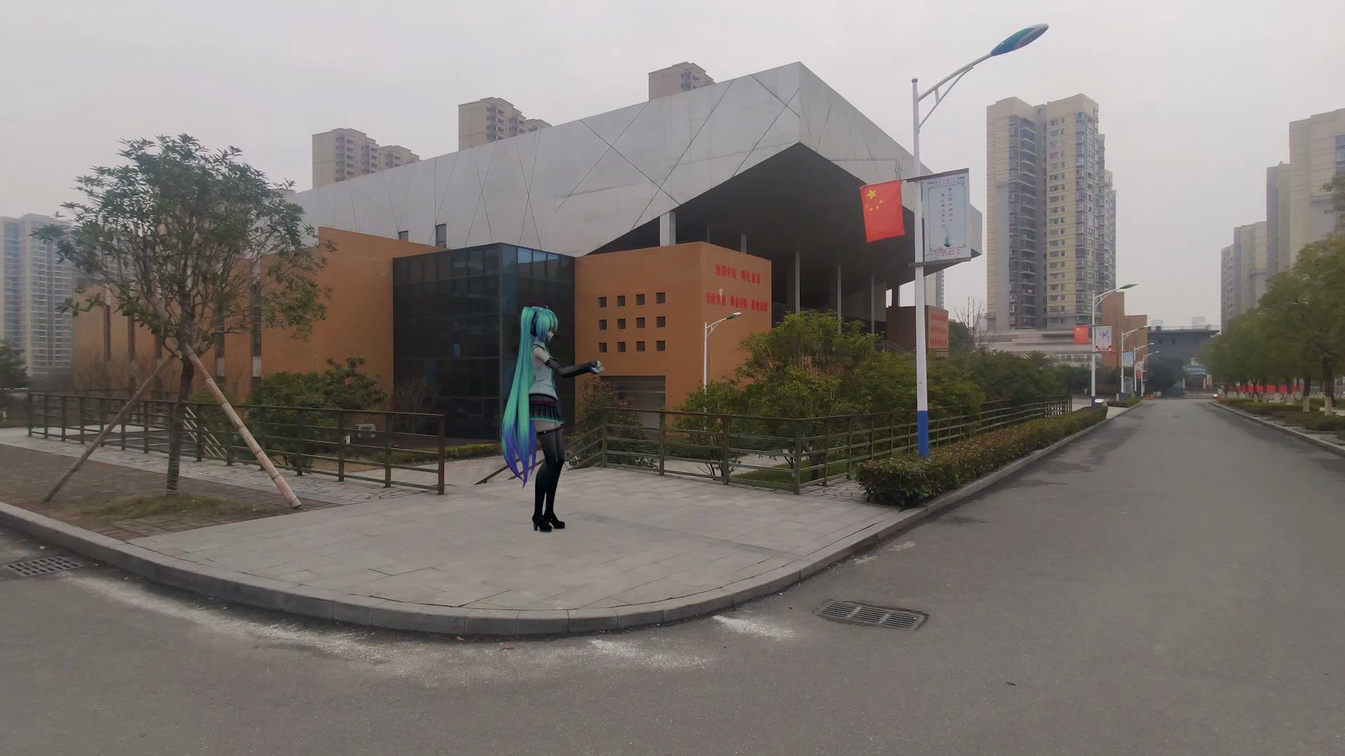 【突破次元壁】【实景合成mmd】极乐净土––武宁一中 我把这些女人拉