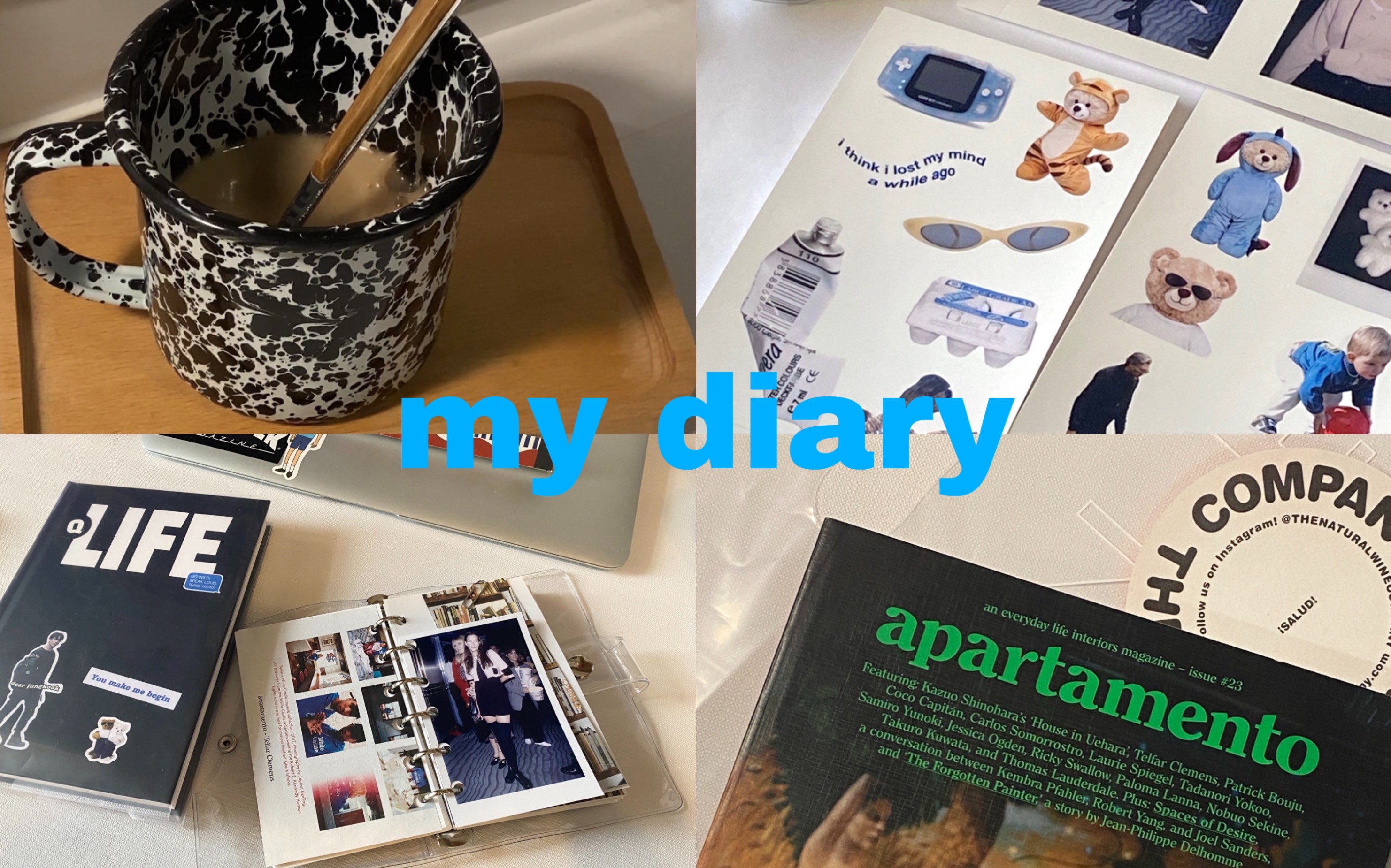 【手帐】diary|手帐拼贴|购物分享|最近被种草的杂志apartamento哔哩哔哩bilibili