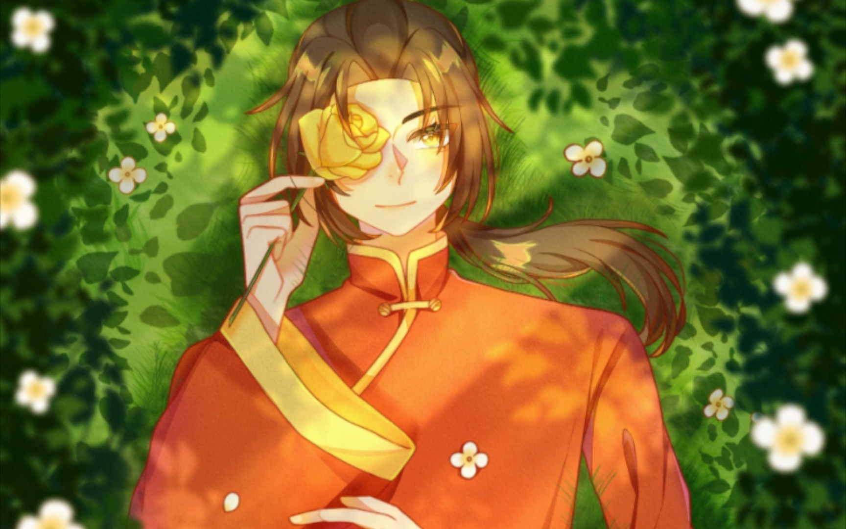 【aph/王耀绘画过程】春日暖阳94