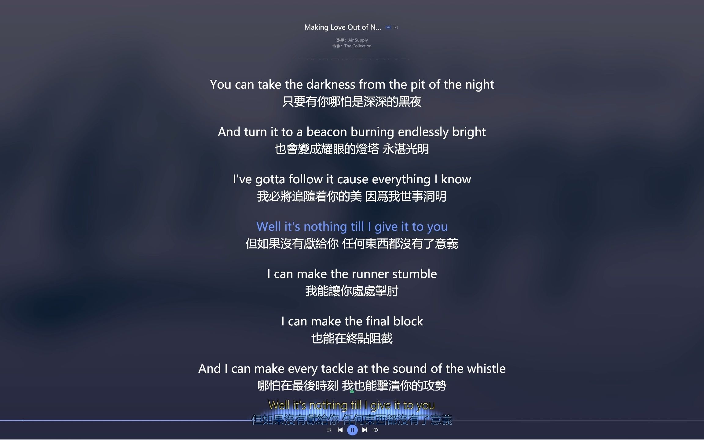 [图]Air Supply - Making Love Out of Nothing at All 歌詞版