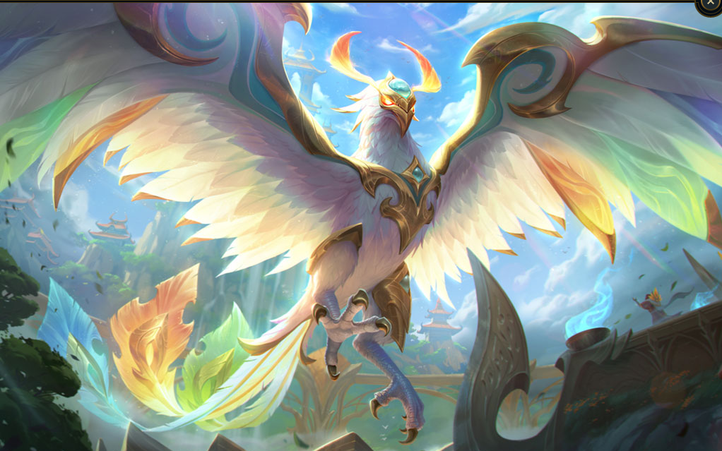 【英雄联盟lol】 皮肤展示 神凰行者 瑞羽圣凰 艾尼维亚